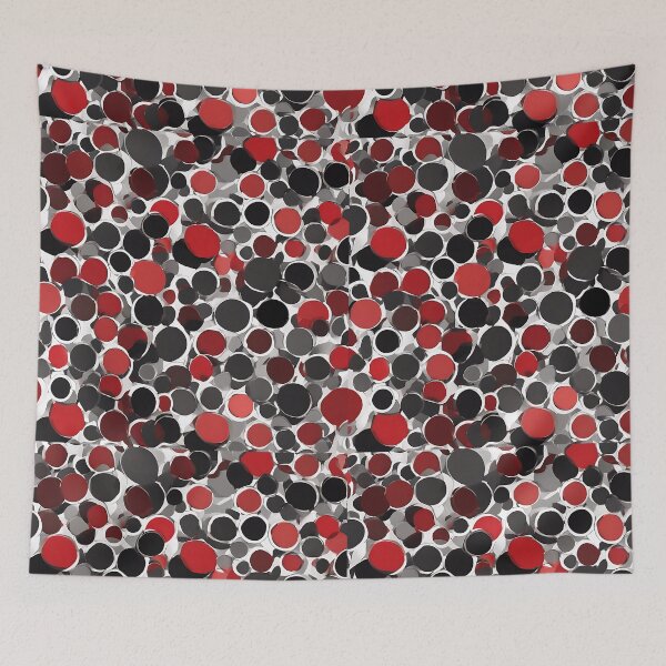 Item preview, Red and Black Colour Dots  designed and sold by Zenvo.