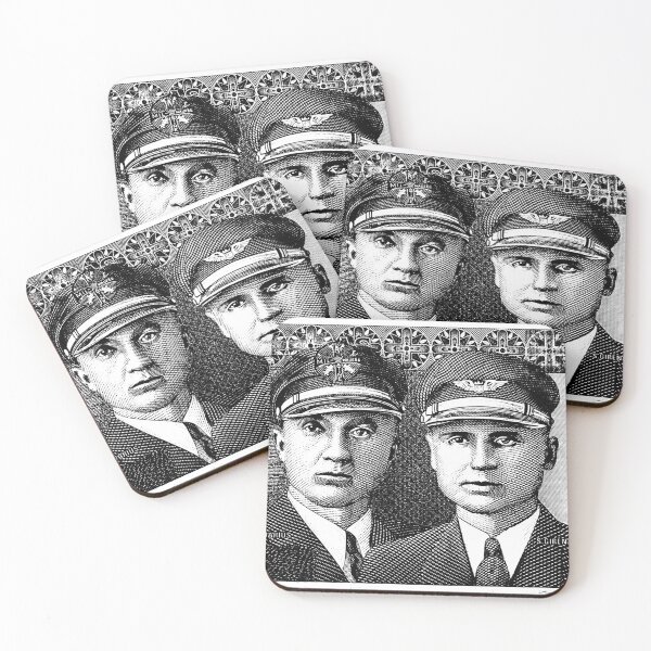 Item preview, Darius and Girenas, American-Lithuanian pilots in black colour designed and sold by Enrika.