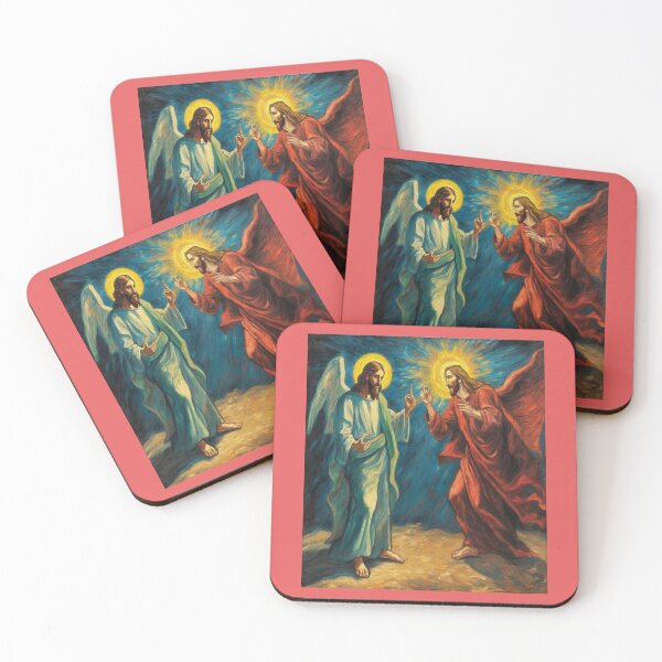 Item preview, Divine Discourse: Jesus and the Devil Engage in a Discussion designed and sold by Artisticanvas.