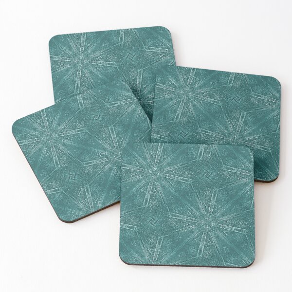 Item preview, Rustic Grunge Mandala Pattern in Teal designed and sold by Artistestella.