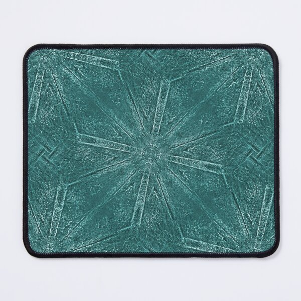 Item preview, Rustic Grunge Mandala Pattern in Teal designed and sold by Artistestella.
