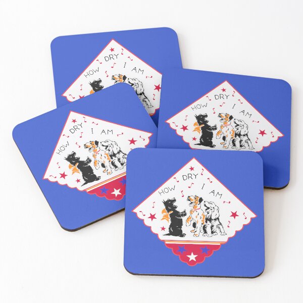 Item preview, A trio of happy and slightly sloshed singing Scottie dogs! designed and sold by NapkinGuy.