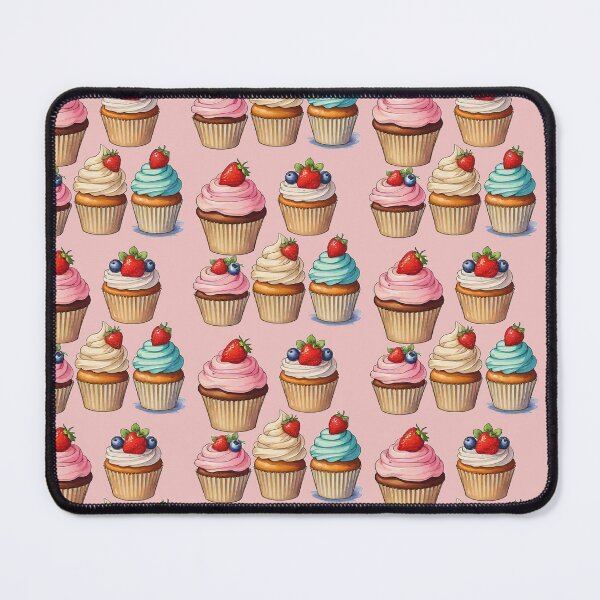 Item preview, Delicious Cup cakes with strawberries designed and sold by Rislam.