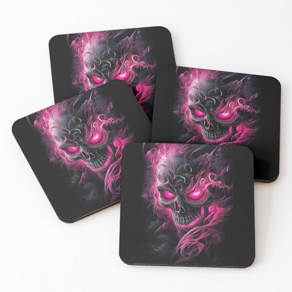 Item preview, Pink Flame Skull designed and sold by gimpysticks.