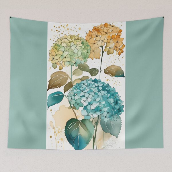Item preview,  Gilded Botanicals No. 19 Gold and Teal designed and sold by FaerieFusion.