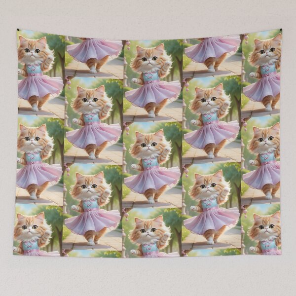 Item preview, Dancing cat - Modern digital art designed and sold by Ai-michiart.