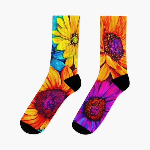 Item preview, Vivid Floral Art in Explosive Colors designed and sold by Health And Fitness Posts e-Store.