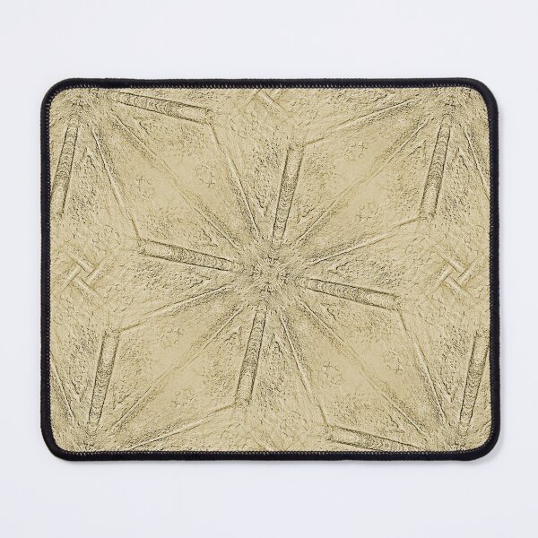 Item preview, Rustic Grunge Mandala Pattern in Yellow designed and sold by Artistestella.