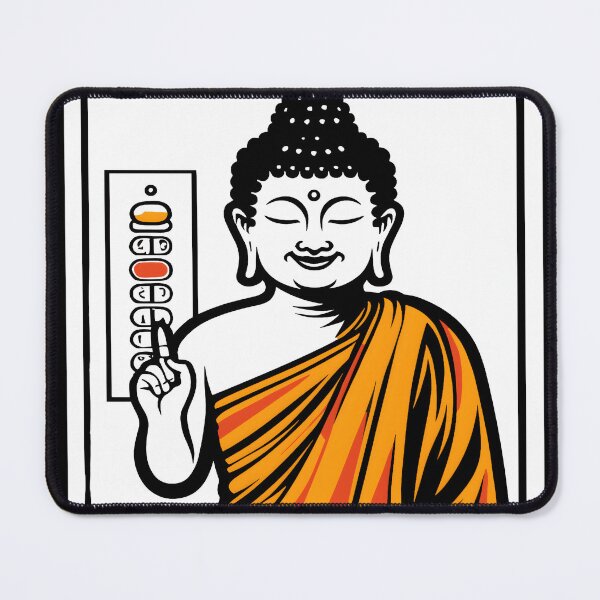 Item preview, Elevator Mechanic Buddha Keep Calm Push The Button designed and sold by KitonicTees.