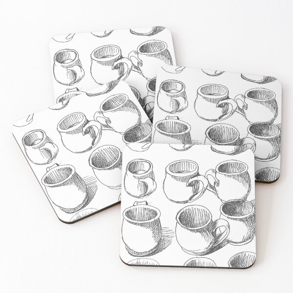 Item preview, Drawing of 12 Coffee Mugs designed and sold by chadtheartist.