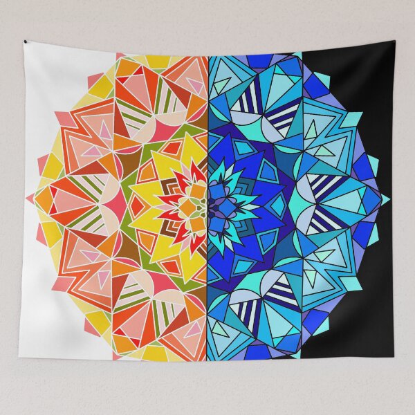 Item preview, Hot VS Cold Mandala designed and sold by SilverFantasy.