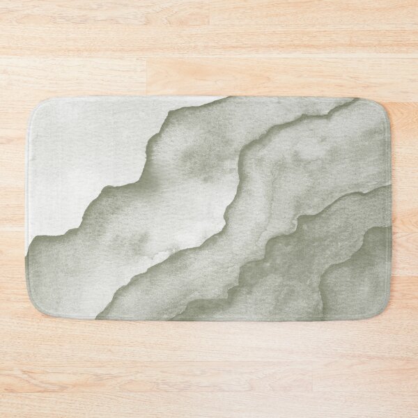 Item preview, Agate Tide Abstract Watercolor Painting - Snow + Sage designed and sold by Irene Estelle.