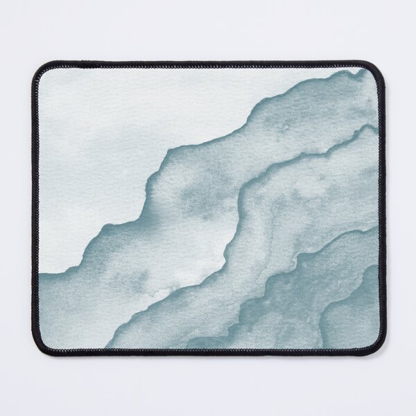 Item preview, Agate Tide Abstract Watercolor Painting - Snow + Peacock designed and sold by Irene Estelle.