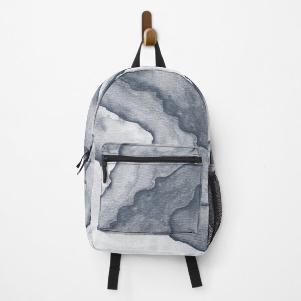 Item preview, Agate Tide Abstract Watercolor Painting - Snow + Dusk designed and sold by Irene Estelle.