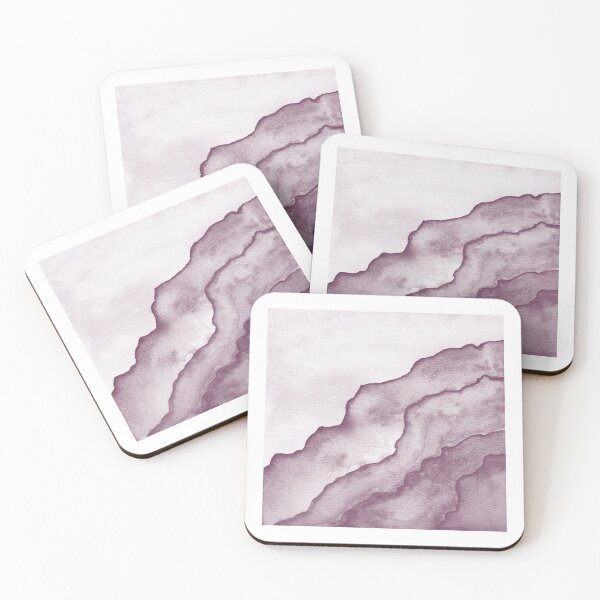 Item preview, Agate Tide Abstract Watercolor Painting - Snow + Beet designed and sold by Irene Estelle.