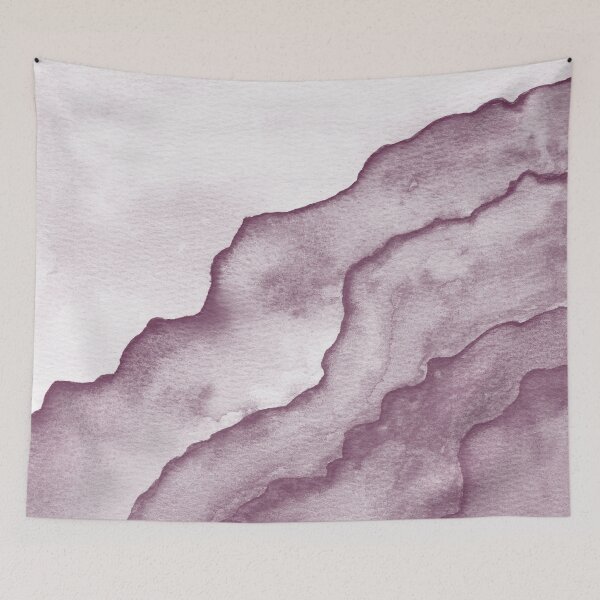 Item preview, Agate Tide Abstract Watercolor Painting - Snow + Beet designed and sold by Irene Estelle.