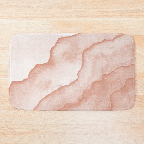 Item preview, Agate Tide Abstract Watercolor Painting - Snow + Coral designed and sold by Irene Estelle.