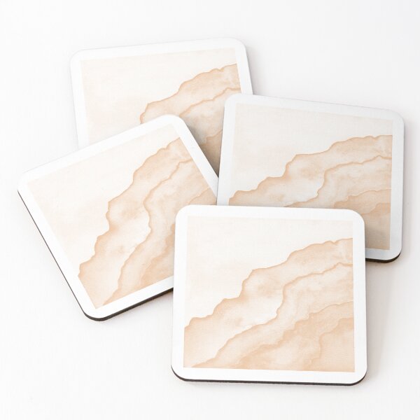 Item preview, Agate Tide Abstract Watercolor Painting - Snow + Melon designed and sold by Irene Estelle.