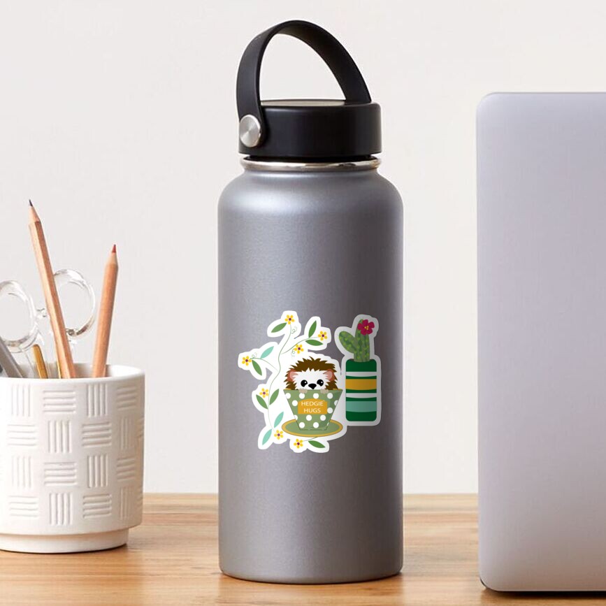 Indoor Gardening with Hedgie and Llama Sticker