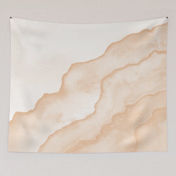 Item preview, Agate Tide Abstract Watercolor Painting - Snow + Melon designed and sold by Irene Estelle.