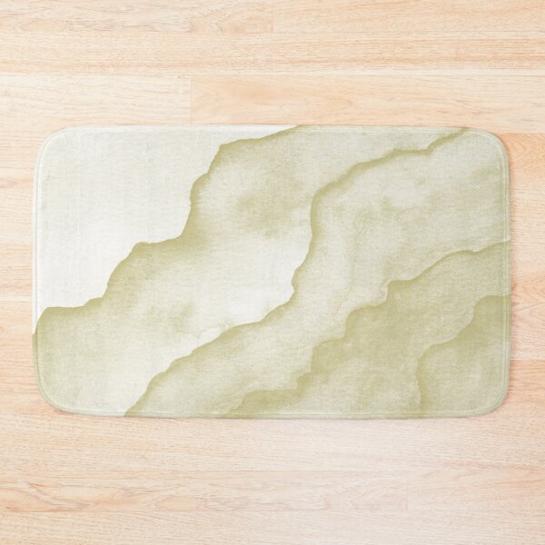 Item preview, Agate Tide Abstract Watercolor Painting - Snow + Gold designed and sold by Irene Estelle.