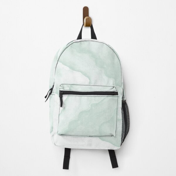 Item preview, Agate Tide Abstract Watercolor Painting - Snow + Mint designed and sold by Irene Estelle.