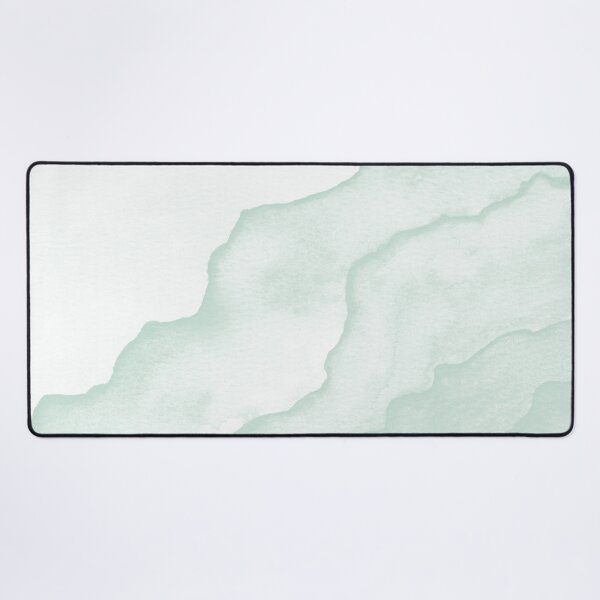Item preview, Agate Tide Abstract Watercolor Painting - Snow + Mint designed and sold by Irene Estelle.