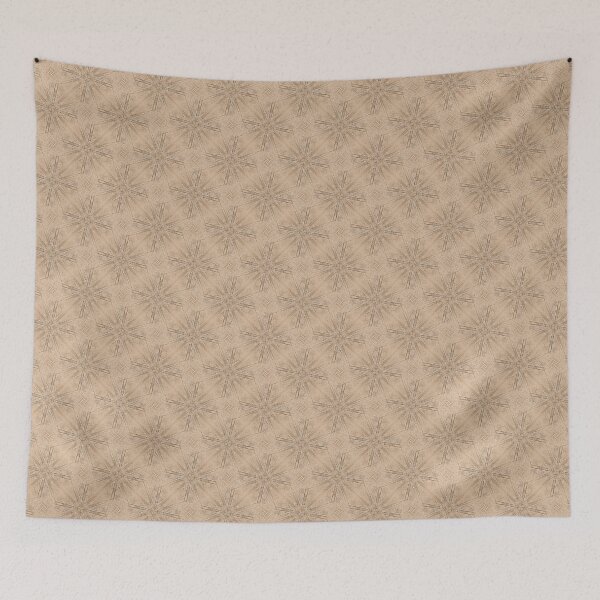 Item preview, Rustic Grunge Mandala Pattern in Cream designed and sold by Artistestella.