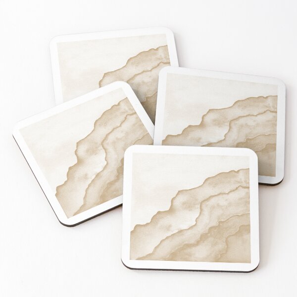 Item preview, Agate Tide Abstract Watercolor Painting - Snow + Fawn designed and sold by Irene Estelle.