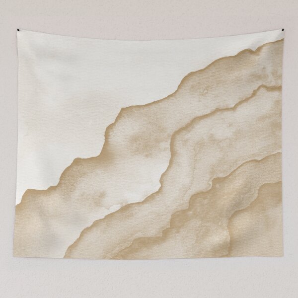 Item preview, Agate Tide Abstract Watercolor Painting - Snow + Fawn designed and sold by Irene Estelle.