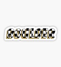 Boulder Retro Racing Sticker