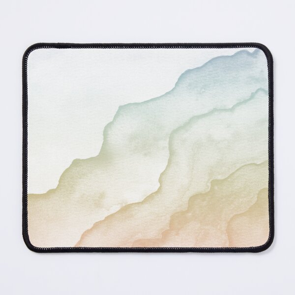 Item preview, Agate Tide Abstract Watercolor Painting - Snow + Rainbow Sorbet designed and sold by Irene Estelle.