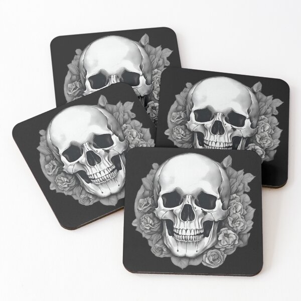 Item preview, Floral Skull Elegance: Halloween Chic designed and sold by miriamo25.