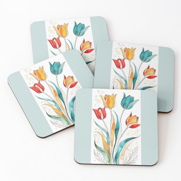 Item preview, Gilded Botanicals No. 0021  Tulips designed and sold by FaerieFusion.