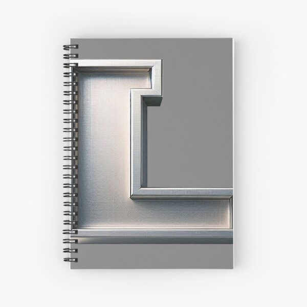 METAL LETTER L Spiral Notebook