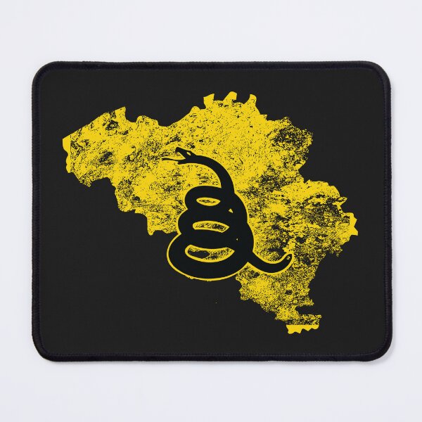 Item preview, Distressed BELGIUM - Freedom Is The Superpower - Modern Gadsden Snake Flag - Dont Tread On Me design silhouette designed and sold by pelagio.