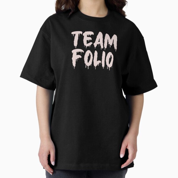 Item preview, PINK ON WHITE BAD OMENS TEAM FOLIO BLOOD DRIP designed and sold by RomeArtCo.