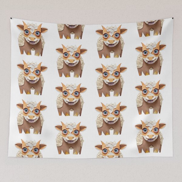 Item preview, Cute Happy Origami Cow - large designed and sold by CreateDreamz.