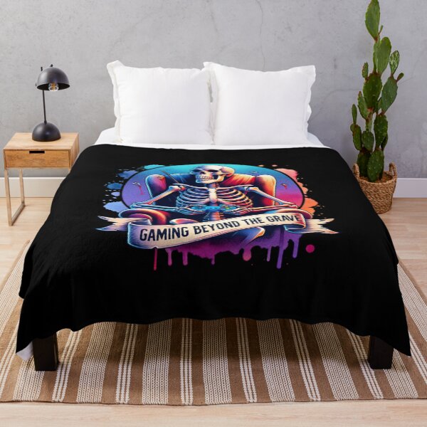 Item preview, Gamer Skeleton – "Gaming Beyond the Grave" Fun Design for T-Shirts, Mugs, Stickers & More designed and sold by artedigital99.