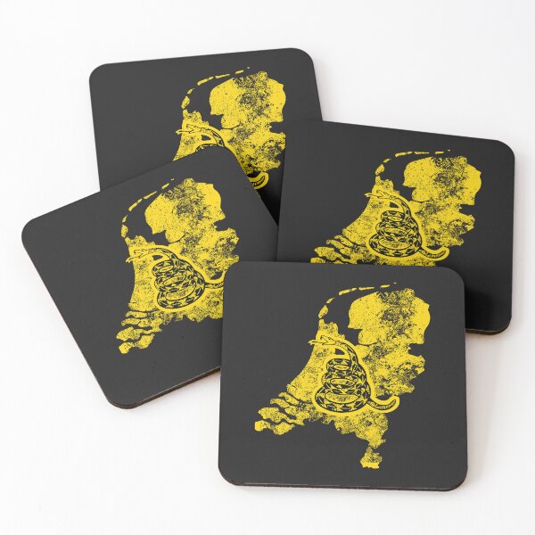Artikelvorschau, Distressed DIE NIEDERLANDE - Freiheit ist die Supermacht - Gadsden-Schlangenflagge - Don't Tread On Me-Designsilhouette entworfen und verkauft von pelagio.