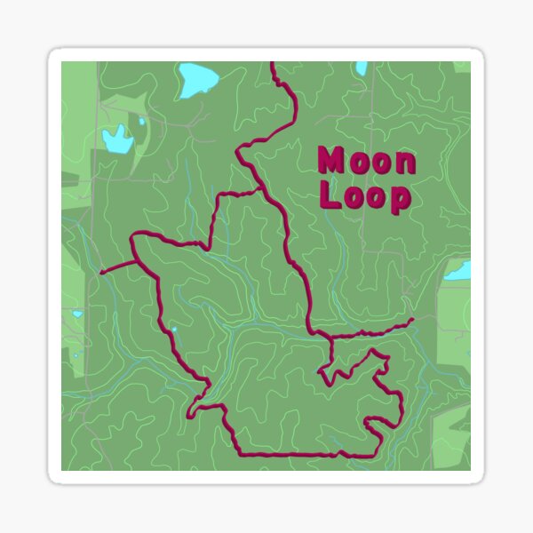 Moon Loop Sticker