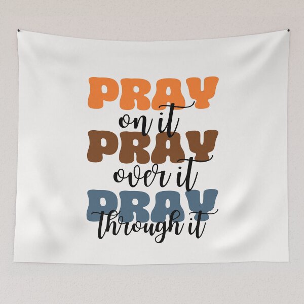 Item preview, Just Pray, Christian Bible Verse, Christian Women's Bible Verse Design, Christian Men's Bible Verse Quotes designed and sold by mattlee20.