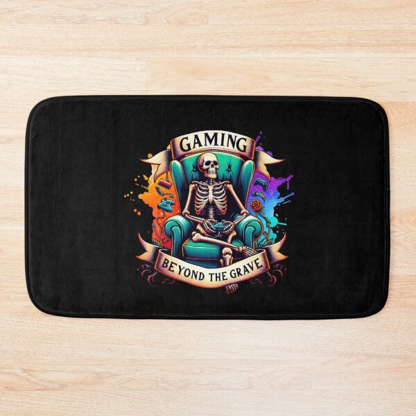 Item preview, Gamer Skeleton – "Gaming Beyond the Grave" Fun Design for T-Shirts, Mugs, Stickers & More designed and sold by artedigital99.