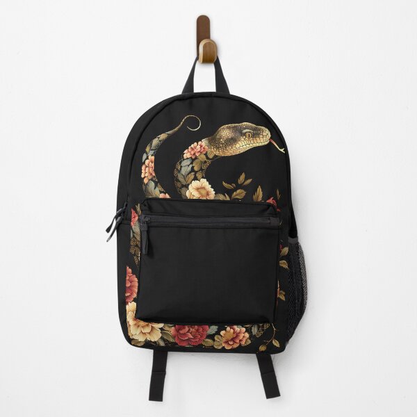 Item preview, Snake and peonies dark floral girly reptile feminine designed and sold by Fantasy Cache.