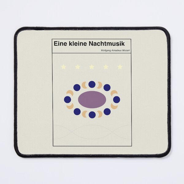 Item preview, Mozart Nachtmusik Minimalist Abstract Art Design designed and sold by kakarikihill.