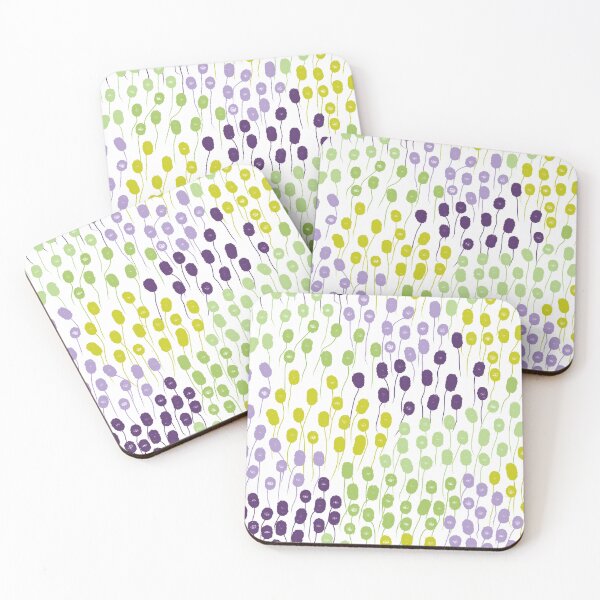 Item preview, Abstract Modern Nordic Fall in Green and Purple designed and sold by Deutschic.