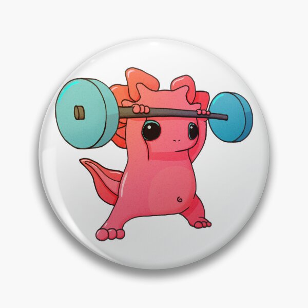 Item preview, Axolotl exercising designed and sold by SophiaOnePiece.