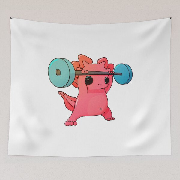 Item preview, Axolotl exercising designed and sold by SophiaOnePiece.