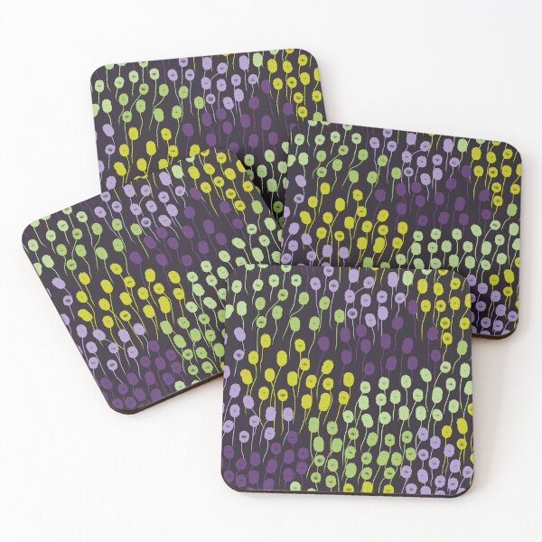 Item preview, Abstract Modern Nordic Fall in Purple and Green designed and sold by Deutschic.