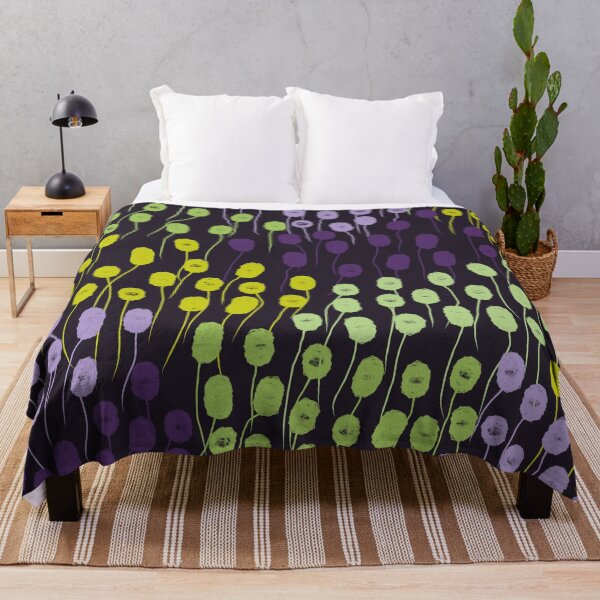Item preview, Abstract Modern Nordic Fall in Purple and Green designed and sold by Deutschic.